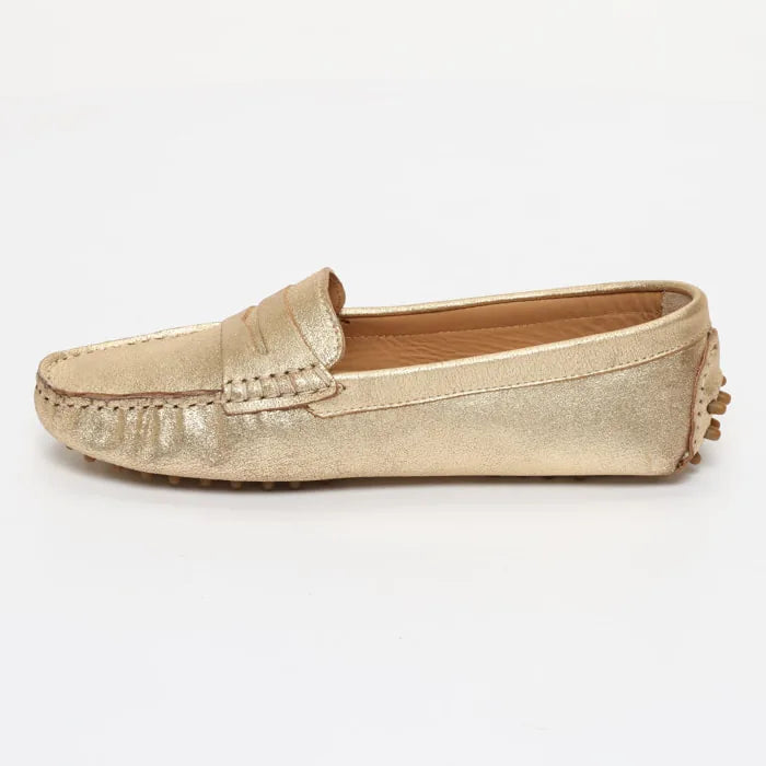 DEIRA mocassins classiques or