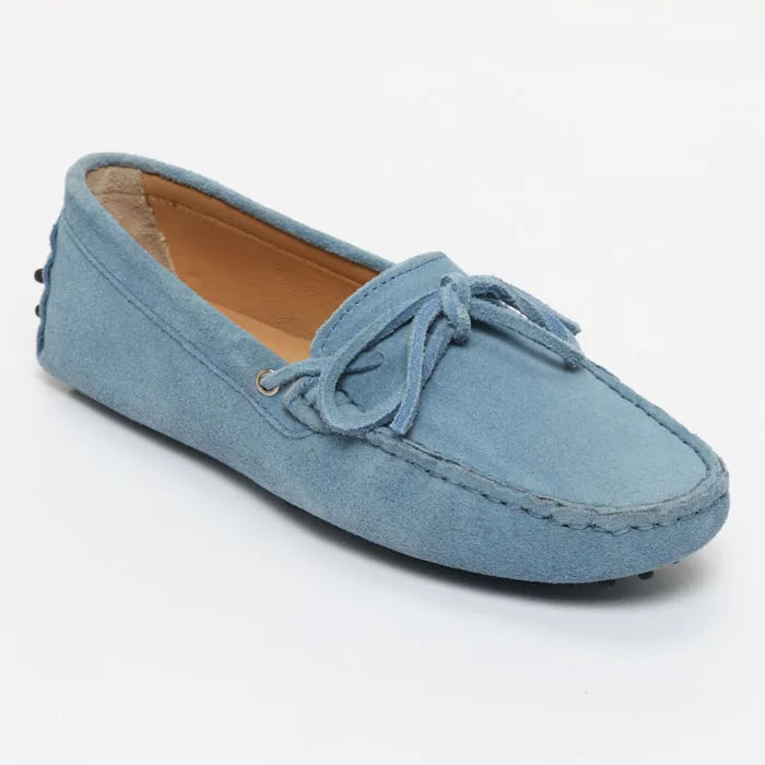 KATE mocassins à lacets bleu