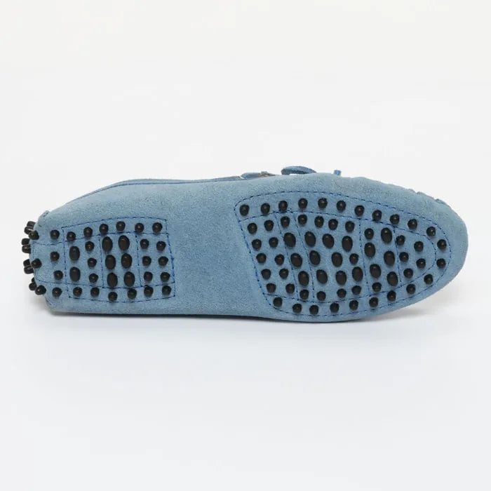 KATE mocassins à lacets bleu