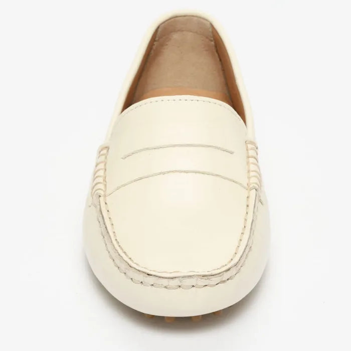 DEIRA mocassins classiques blanc cassé
