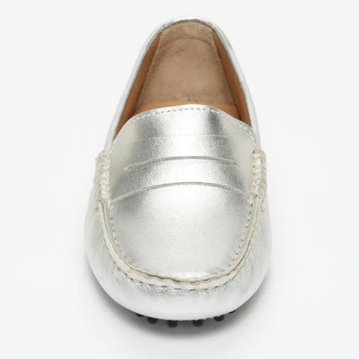 DEIRA mocassins classiques argent
