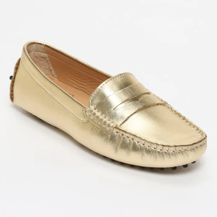 DEIRA mocassins classiques or
