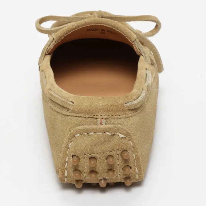 POWYS mocassins à lacets beige