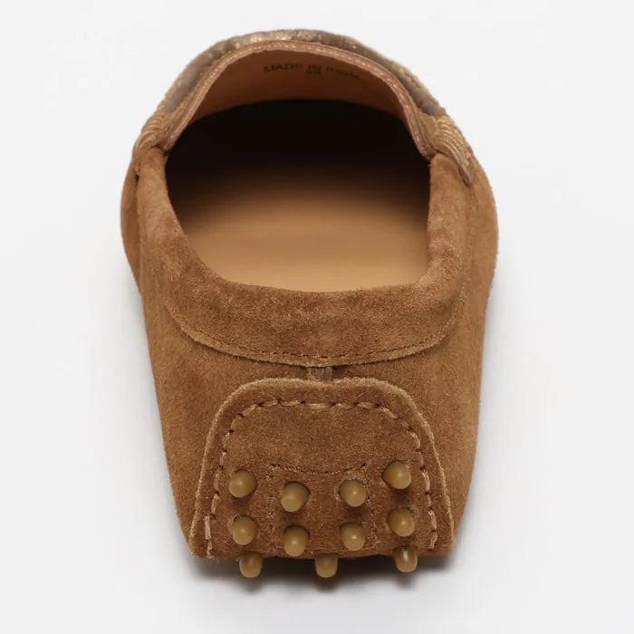 DEIRA mocassins classiques camel et bronze