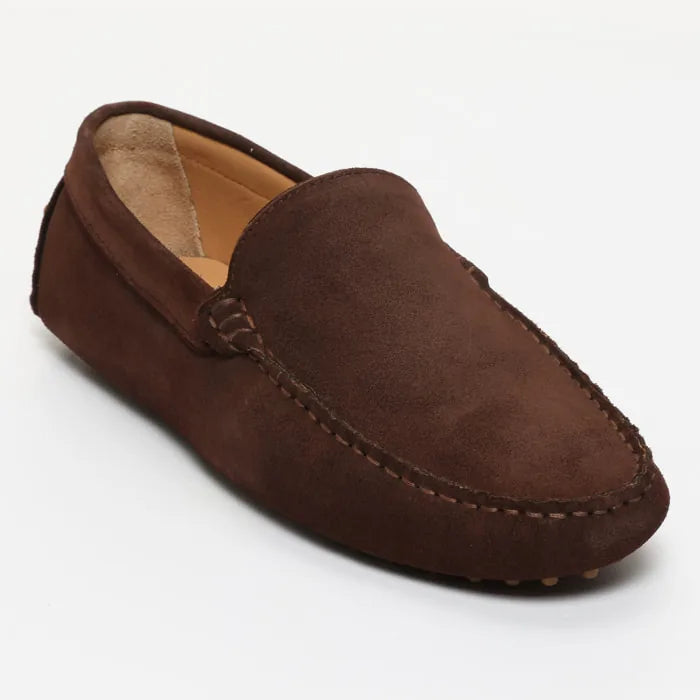 HUBERT mocassins classiques chocolat