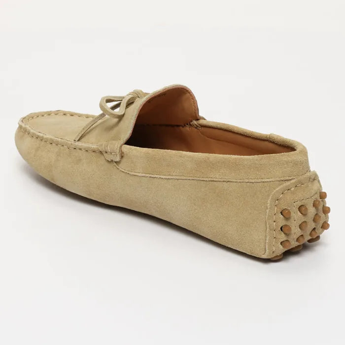 FABIAN mocassins à lacets beige