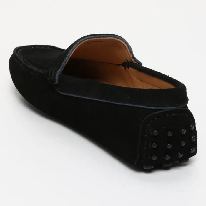 LODRICK mocassins classiques noir et océan