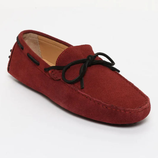 CORNWALL mocassins à lacets sienne et noir