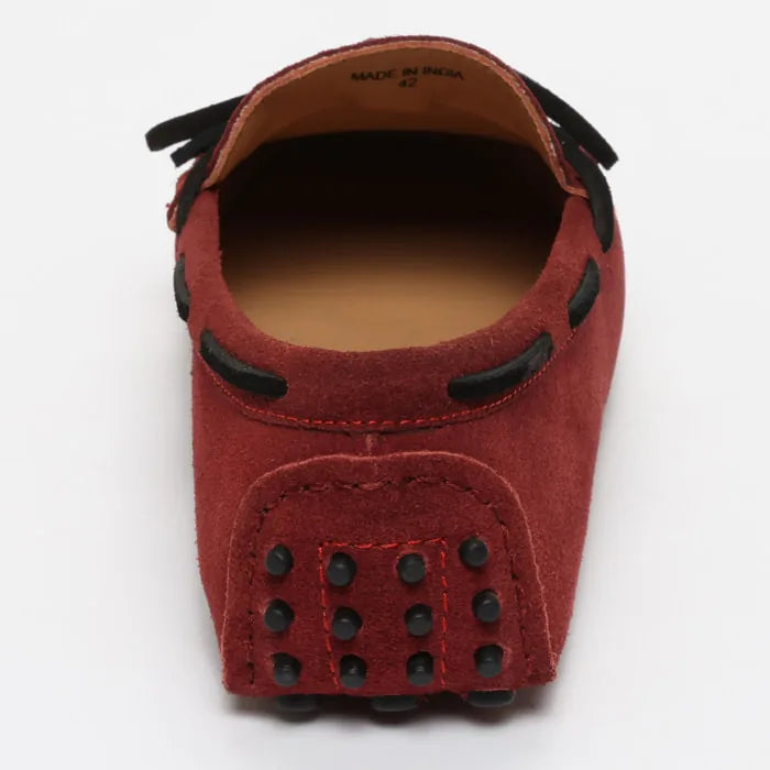CORNWALL mocassins à lacets sienne et noir