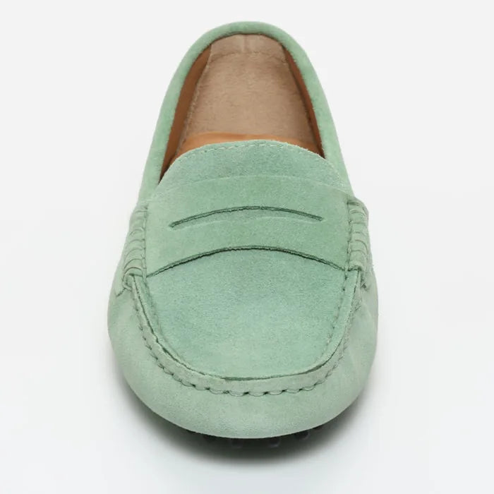 DEIRA mocassins classiques vert passé
