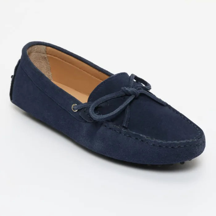 KATE mocassins à lacets bleu sargasso