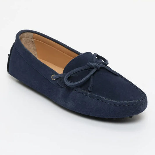 KATE mocassins à lacets bleu sargasso