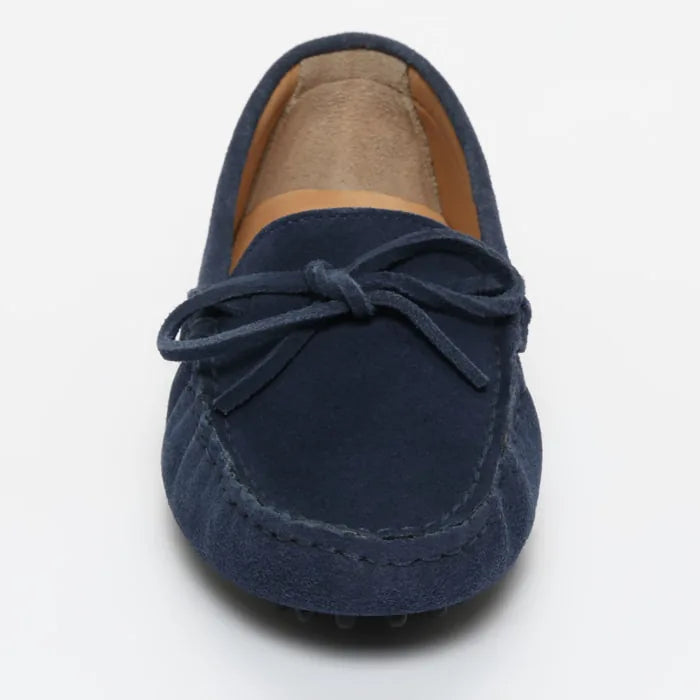 KATE mocassins à lacets bleu sargasso