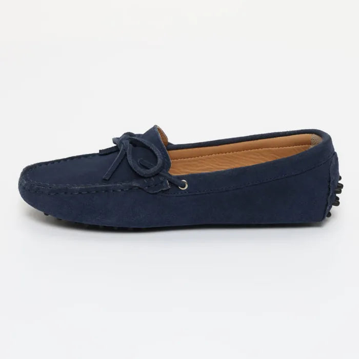 KATE mocassins à lacets bleu sargasso