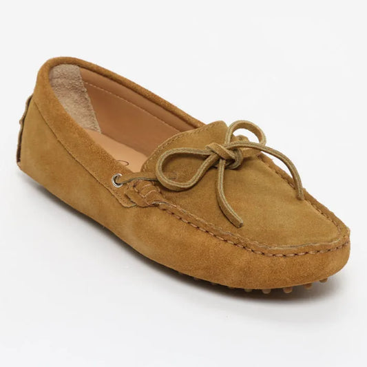KATE mocassins à lacets cognac