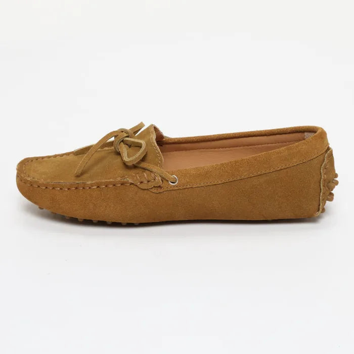 KATE mocassins à lacets cognac