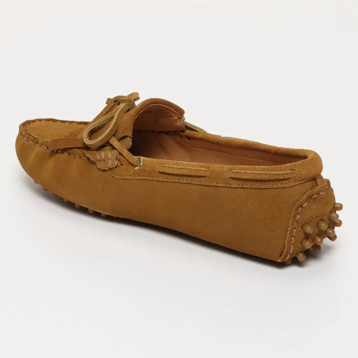 POWYS mocassins à lacets cognac
