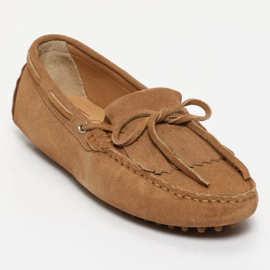 POWYS mocassins à lacets creme