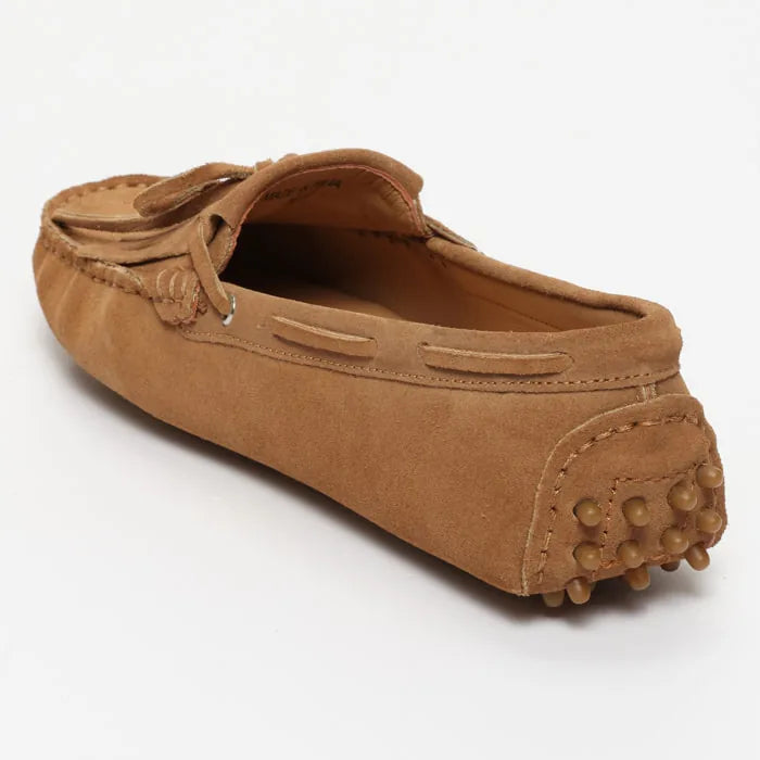 POWYS mocassins à lacets creme