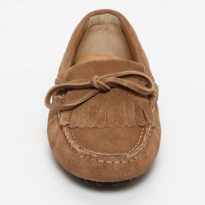 POWYS mocassins à lacets vieux rose