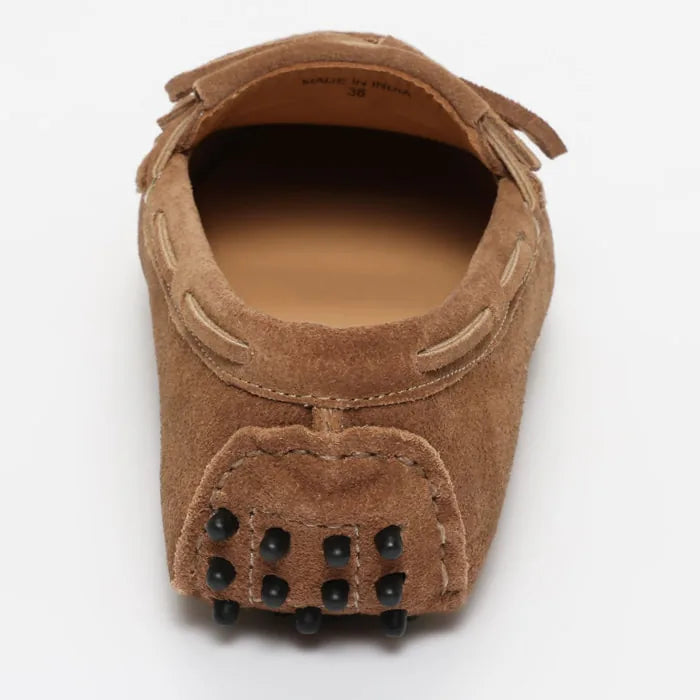 POWYS mocassins à lacets vieux rose