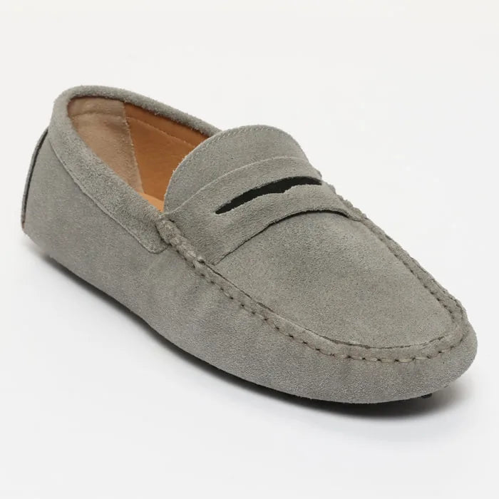 CLIFF mocassins classiques gris et noir