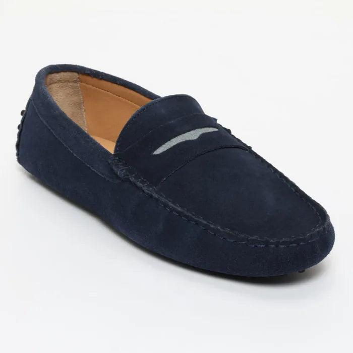 CLIFF mocassins classiques bleu sargasso et ciel