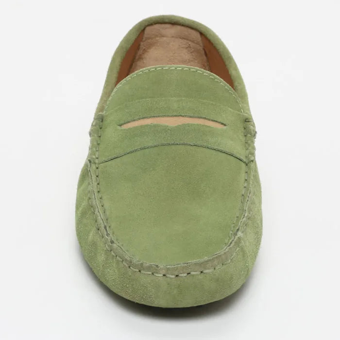 CLIFF mocassins classiques vert clair