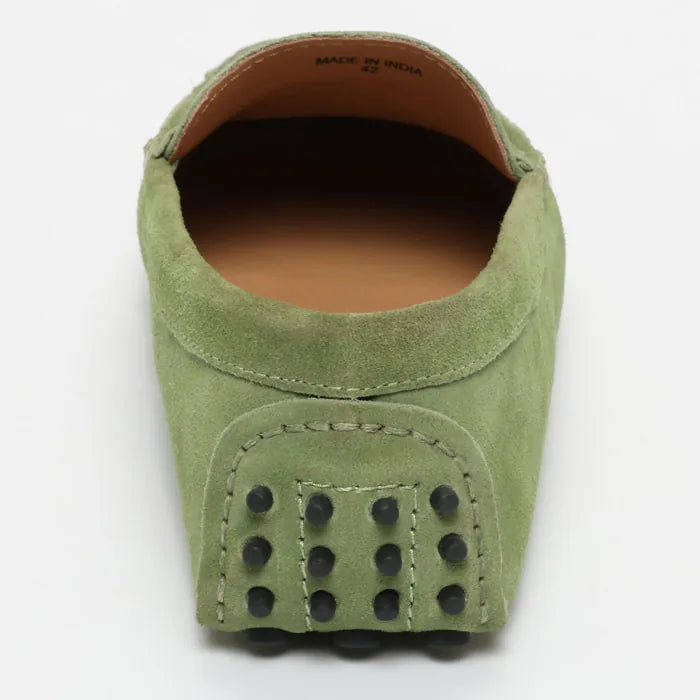 CLIFF mocassins classiques vert clair