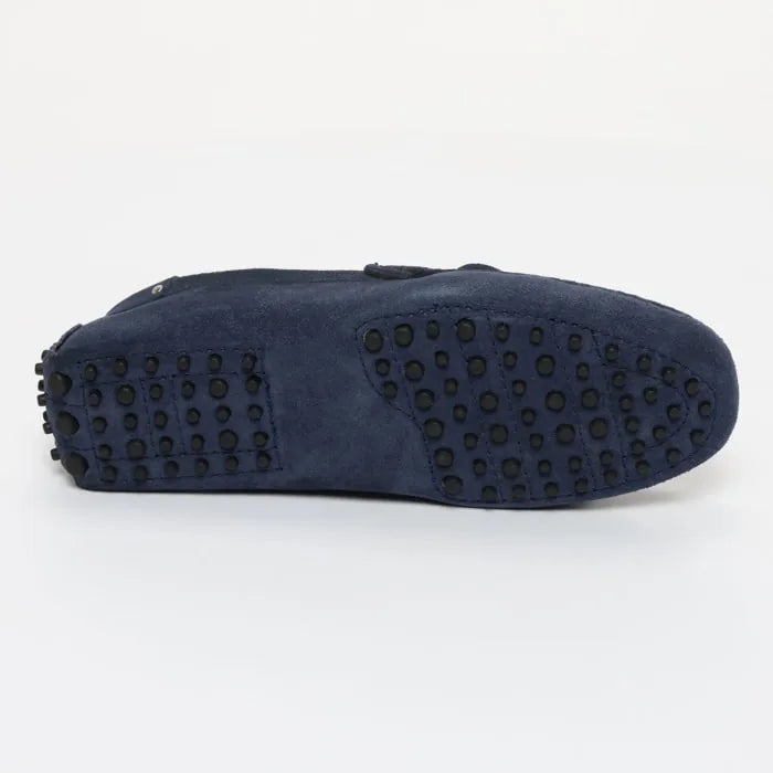 FABIAN mocassins à lacets bleu sargasso