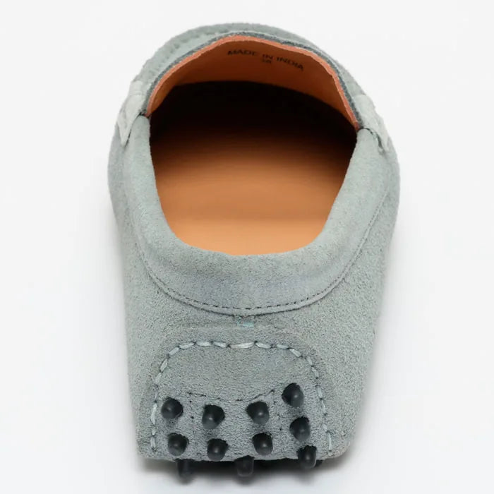 MELOA mocassins fantaisie ciel et argent