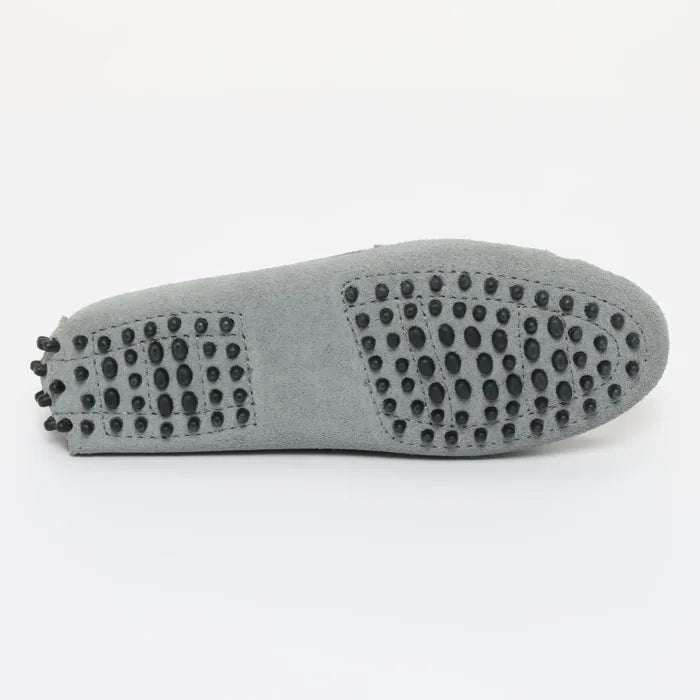 MELOA mocassins fantaisie ciel et argent