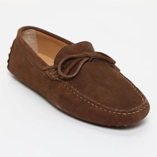 DUKE mocassins à lacets kaki brun