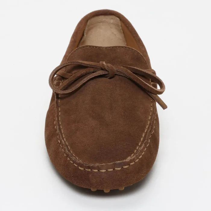 DUKE mocassins à lacets kaki brun