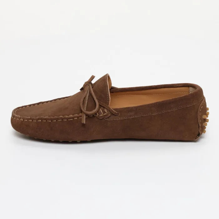 DUKE mocassins à lacets kaki brun