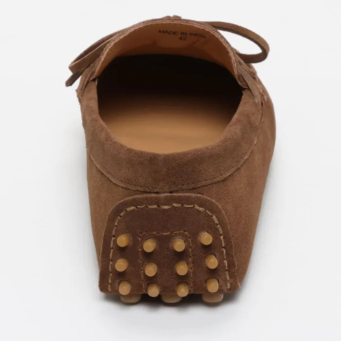 DUKE mocassins à lacets kaki brun