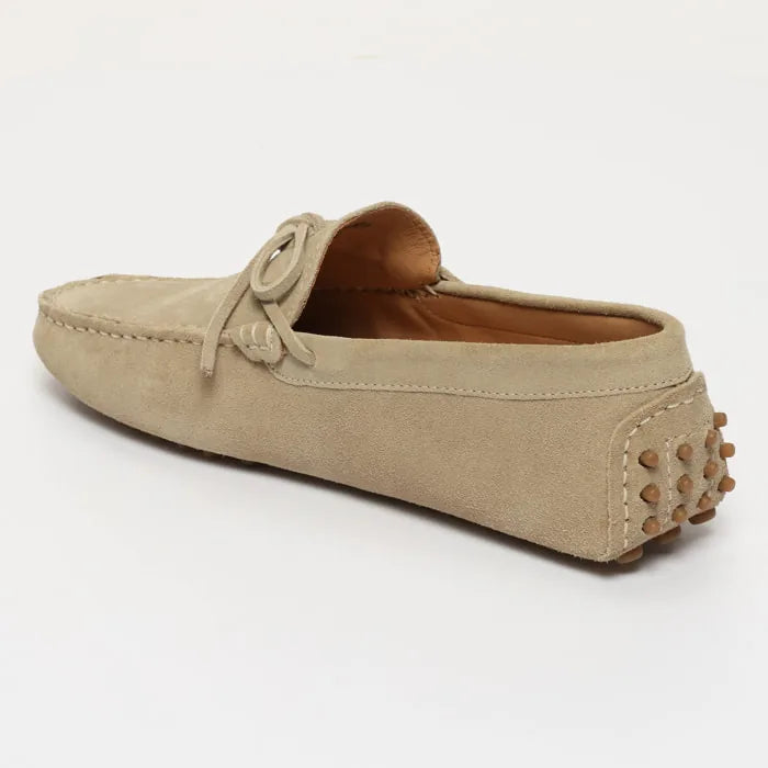 DUKE mocassins à lacets beige clair