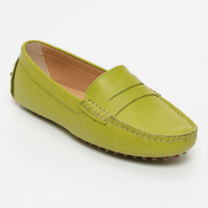 DEIRA mocassins classiques vert pomme