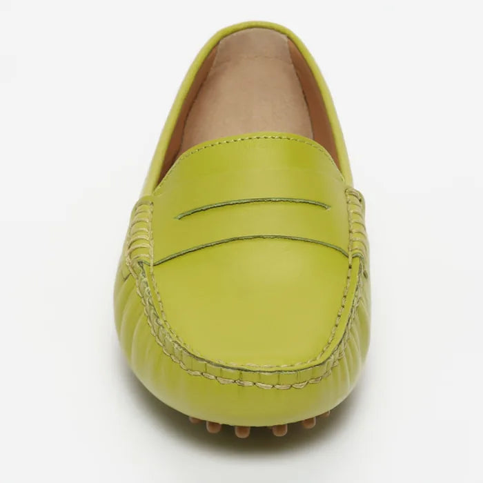 DEIRA mocassins classiques vert pomme