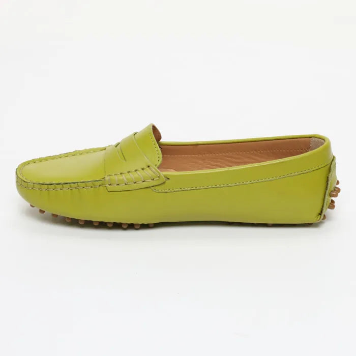 DEIRA mocassins classiques vert pomme