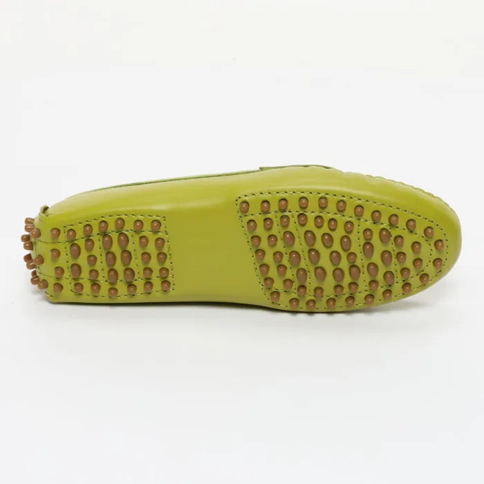 DEIRA mocassins classiques vert pomme