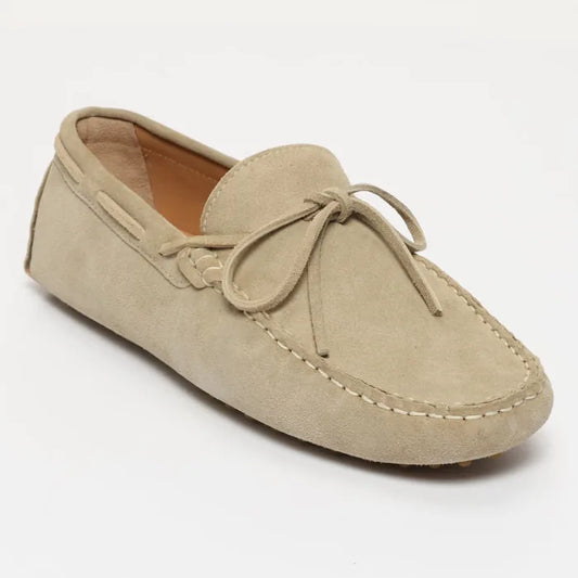 CORNWALL mocassins à lacets beige clair