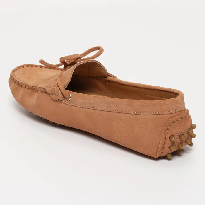 KATE mocassins à lacets pêche