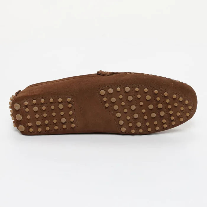 CAMBRIDGE mocassins classiques kaki brun