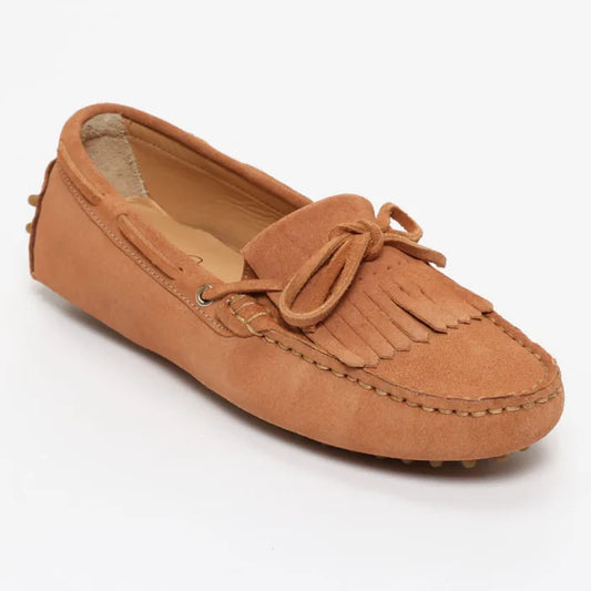 POWYS mocassins à lacets pêche