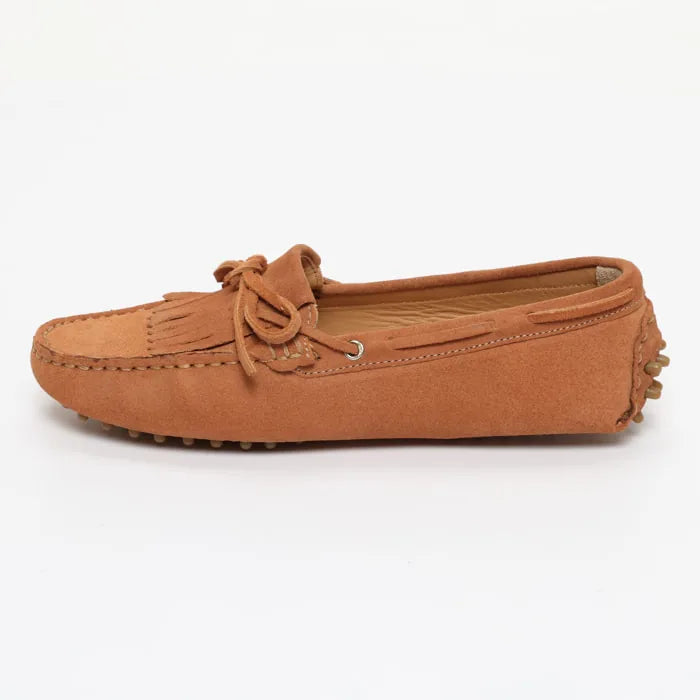 POWYS mocassins à lacets pêche