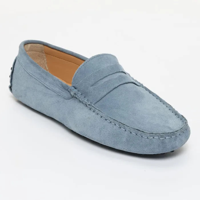 WALES mocassins classiques bleu denim