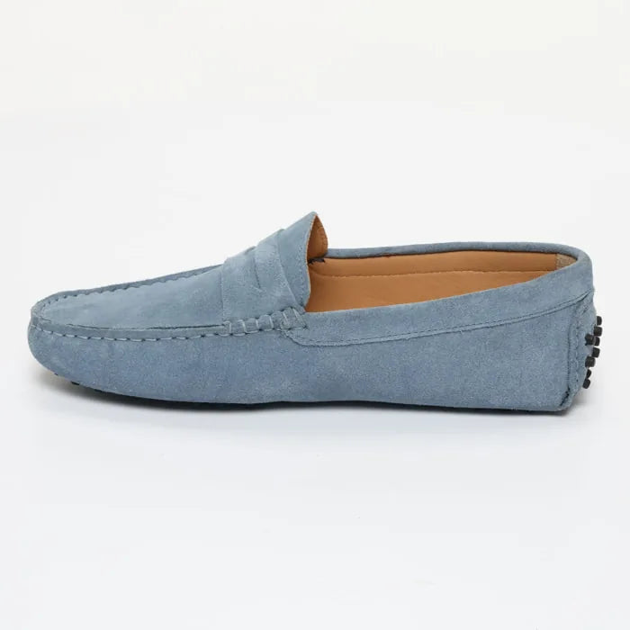 WALES mocassins classiques bleu denim