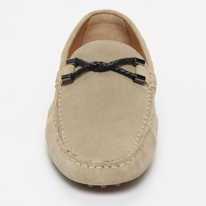 PHILLIP mocassins fantaisie beige clair