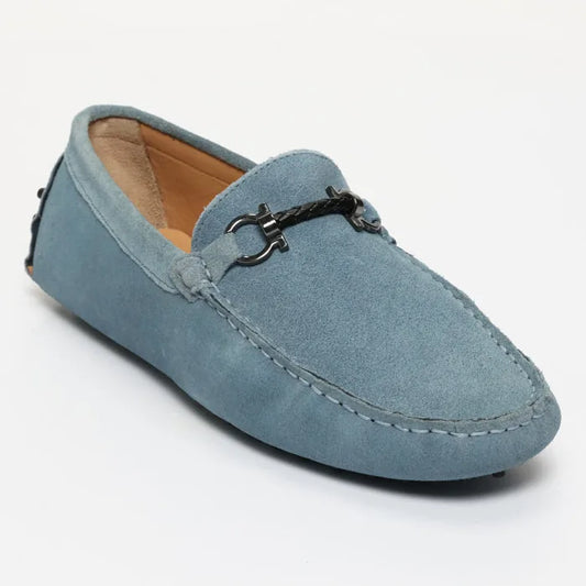 FELIX mocassins fantaisie bleu denim
